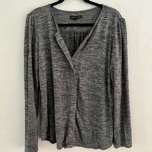 Banana Republic Charcoal Knit Top